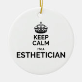 Rustig maar, ik ben estheticus. keramisch ornament (Voorkant)