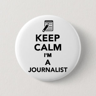 Rustig maar, ik ben journalist ronde button 5,7 cm