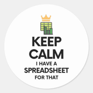 Rustig maar, ik heb een spreadsheet voor die Class Ronde Sticker