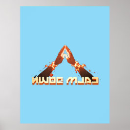 Rustig maar! Mirror Afbeelding reverse typografie Poster