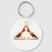 Rustig maar! Mirror Afbeelding reverse typografie Sleutelhanger (Achterkant)