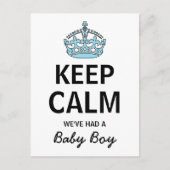 Rustig maar, we hebben een kleine jongen gehad, Ba Aankondigingskaart (Voorkant)