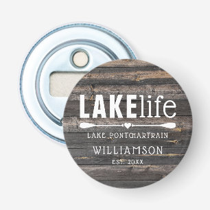 Rustig meerleven peddels gepersonaliseerd button flesopener