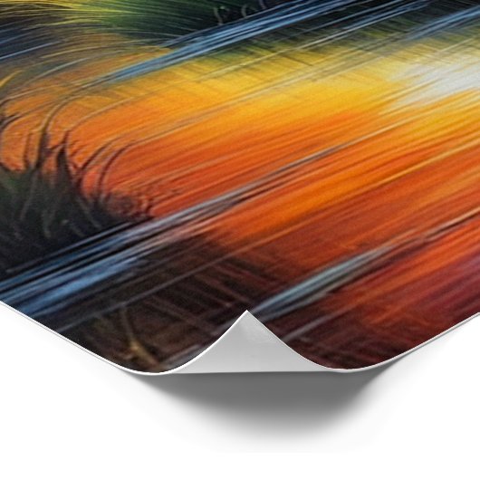 Rustig moeras bij Twilight Poster (Hoek)