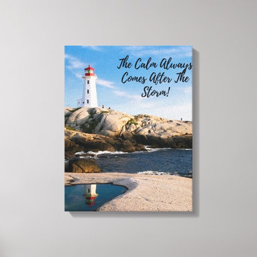Rustig na het Storm Canvas Afdruk (Voorkant)