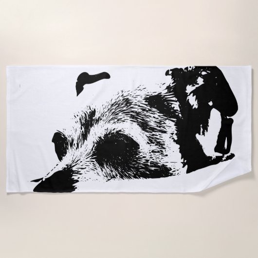 Rustig naast de golven strandlaken (Voorkant)