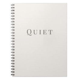 Rustig – Notebook met Minimale Typografie Notitieboek