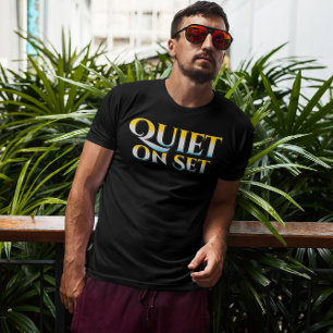 Rustig op de set - Grappig Filmmaken T-shirt