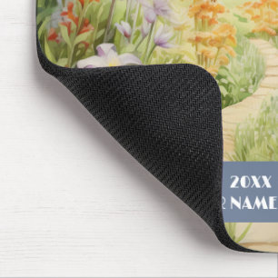 Rustig pad door bos muismat