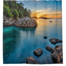 Rustig paradijselijk landschap