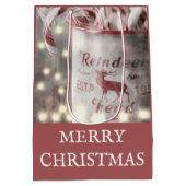 Rustig Prettig Kerstfeest Medium Cadeauzakje (Achterkant)