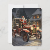 Rustig Prettig Kerstfeest Met Sinterklaas  Feestdagenkaart (Voorkant)