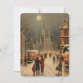 Rustig Prettig Kerstmis Familie  Feestdagenkaart (Voorkant)