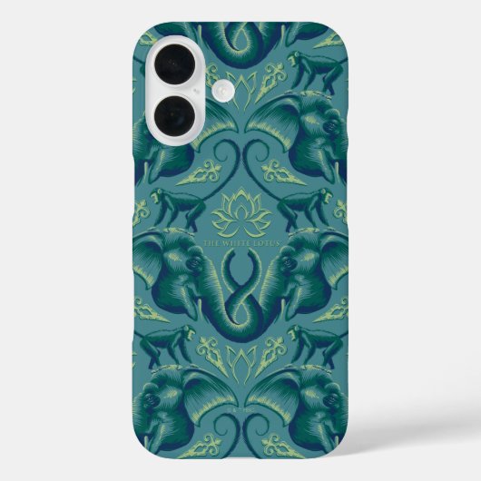 Rustig Safari wandtapijtpatroon - de witte lotus Case-Mate iPhone Case (Achterkant)