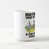 Rustig skeletbad - Funny Coffee Mok (Midden)