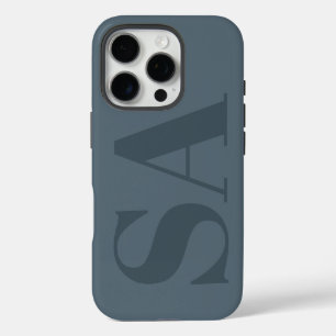 Rustig Stofblauw Aquarel Minimalistisch Modern iPhone 16 Pro Hoesje