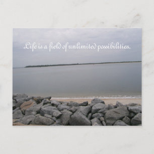 Rustig strand Briefkaart