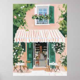 Rustig terras in Rome Poster