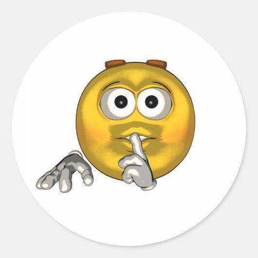 Rustig - toon ronde sticker (Voorkant)