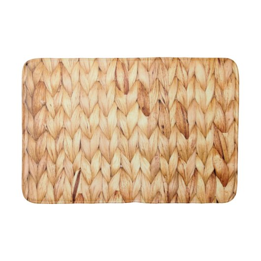rustig tropisch strand woven wicker badmat (Voorkant)