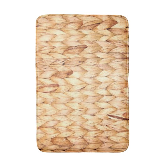 rustig tropisch strand woven wicker badmat (Voorkant Verticaal)