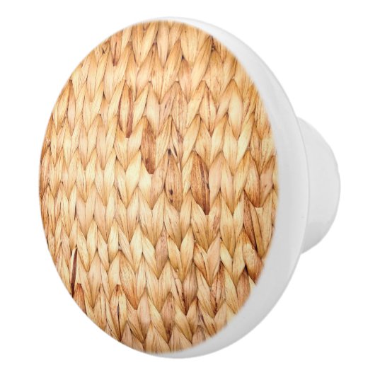 rustig tropisch strand woven wicker keramische knop (Rechts)