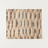 rustig tropisch strand woven wicker wandkleed (Voorkant (horizontaal))