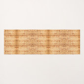 rustig tropisch strand woven wicker yogamat (Achterkant (horizontaal))
