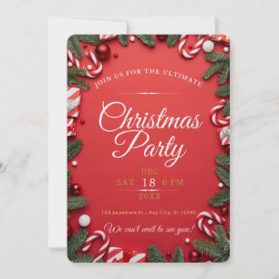 RUSTIG! Uitnodiging voor kerstfeest - Uw gegevens