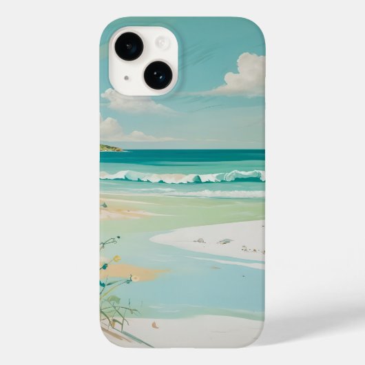 rustig Uitzicht aan de kust Case-Mate iPhone Case (Achterkant)
