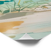 rustig Uitzicht aan de kust Perfect Poster (Hoek)