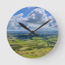 Rustig uitzicht vanaf Pendle Hill... Ronde Klok