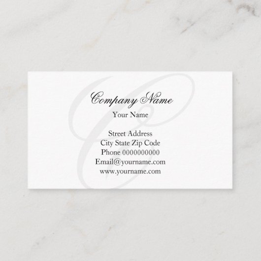 Rustig visitekaartje ontwerp met aqua sky afbeeldi (Achterkant)