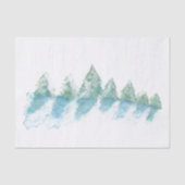 Rustig Vreedzaam Winterbos Waterverf Tissuepapier (Voorkant)