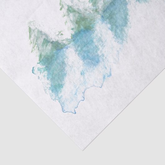 Rustig Vreedzaam Winterbos Waterverf Tissuepapier (Detail)