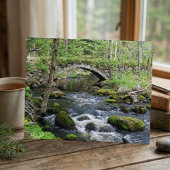 Rustig water: Gleason Falls Road-brug Briefkaart