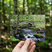 Rustig water: Gleason Falls Road-brug Briefkaart