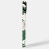 Rustig wit rozenpatroon Case-Mate iPhone case (Achterkant / Rechts)