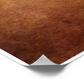 Rustige 3D-Wereldkaart over het parchuplict Poster (Hoek)