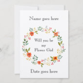 Rustige 5x7 Wordt mijn uitnodiging voor een bloemm (Voorkant)