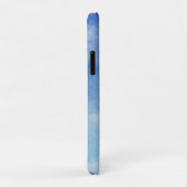 Rustige Aangepaste Hemeldromen Aquarel Blauw & Wit Case-Mate iPhone Case (Achterkant/rechts)