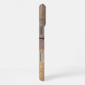 Rustige Aangepaste naam Natuurlijke Cedar Wood Fot iPhone Hoesje (Rechterkant)