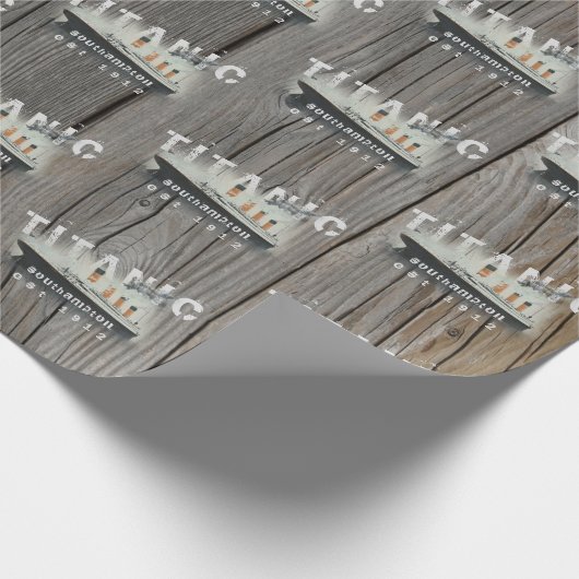 Rustige aangepaste tekst Titanic Cadeaupapier (Hoek)