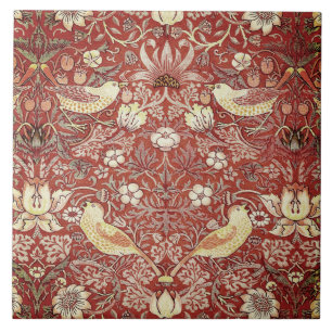 Rustige aardbeienberg tegeltje