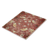 Rustige aardbeienberg tegeltje (Zijkant)