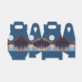 Rustige Abstracte bosmonreflectie Bedankdoosjes (Uitgevouwen)