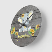 Rustige acrylwandklok, rond, gemiddeld ronde klok (Hoek)