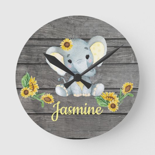 Rustige acrylwandklok, rond, gemiddeld ronde klok (Voorkant)