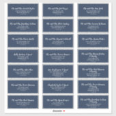 Rustige Adresetiketten van de marine en de witte b Sticker (Vel)