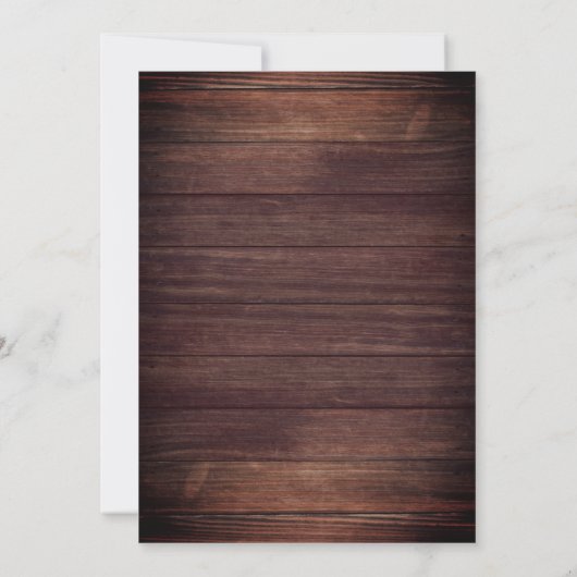 Rustige Afstuderen Hout Eucalyptus String Lights Kaart (Achterkant)